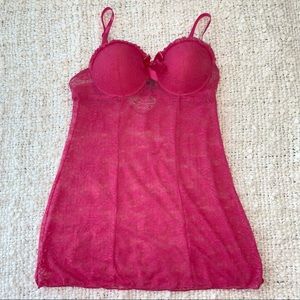 Pink lace camisole lingerie top 🎀